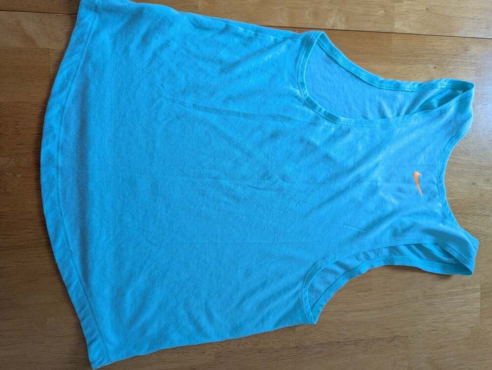 Nike Dri-FIT Tank Top Size XS Blue Just Do It Athletic Shirt